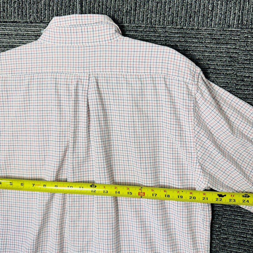 Críquet Men's L Large Checkered Button Down Shirt Long Sleeve READ - Picture 6 of 6